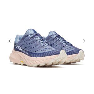 Merrell Agility Peak 5 Indigo Blue Pink Salt Size 7 EU 37.5 Trail Runners EUC